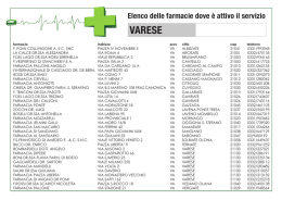 VARESE - FarmaciaINsieme