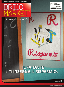 IL FAI DA TE TI INSEGNA IL RISPARMIO.