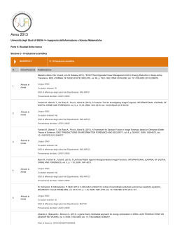 SUA Ricerca 2013 parte II - Dipartimento di Ingegneria dell
