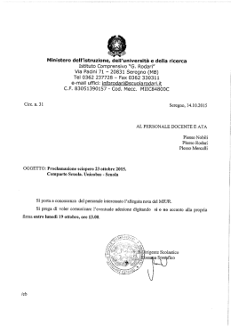 Istituto Comprensivo &ldquo;G. Rodari&rdquo; Via Pacini 71