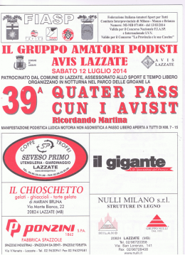 Numero: MI-MB 071404 - del 13/03/2014 Valida per il Concorso