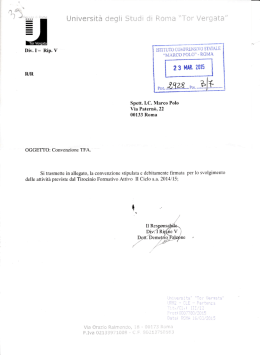 convenzione TFA - Istituto Comprensivo Marco Polo