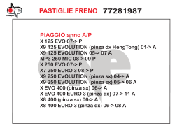 PASTIGLIE FRENO 77281987 - One