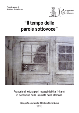 &ldquo;Il tempo delle parole sottovoce&rdquo; - Biblioteca Panizzi