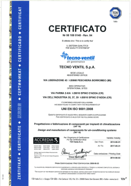 Scarica il certificato. - tecno