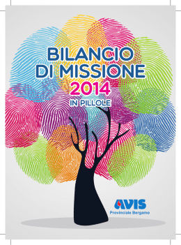 bilancio di missione bilancio di missione 2014