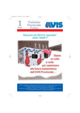Notizie dalle Avis Comunali - Gruppo 1