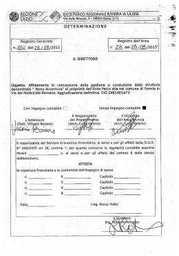Determinazione n. 152 det_152 - Parchi e Riserve naturali del