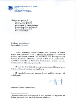 Ordinazioni diaconali