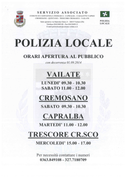 SERVIZIO ASSOCIATO u