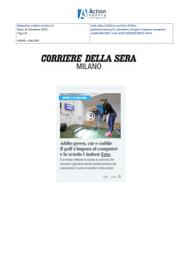 Magazine: milano.corriere.it Data: 01 dicembre 2015 Pag.1/4 HOME