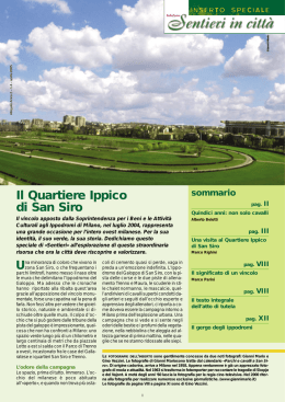 Il Quartiere Ippico di San Siro