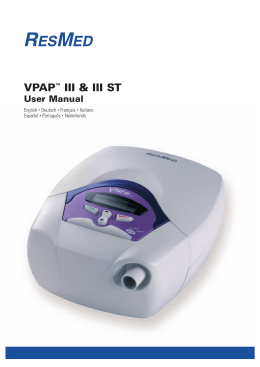 VPAP&trade;&trade; III & III ST