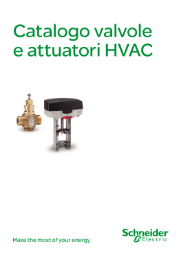 Catalogo valvole e attuatori HVAC