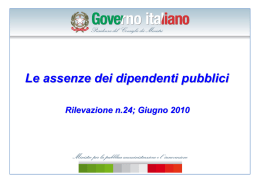 Giugno 2010 - Dipartimento Funzione Pubblica