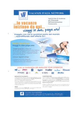 TICKET TRAVEL 2x1 - Ente di Assistenza Penitenziaria