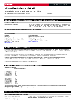 PDF Scheda di sicurezza LI-ION-BATTERIES 100Wh (IT)