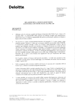 Deloitte Si Touche SpA Via Tortona, 25 20144 Milano Italia Tel: +39