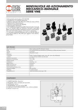 minivalvole ad azionamento meccanico-manuale serie vme-1