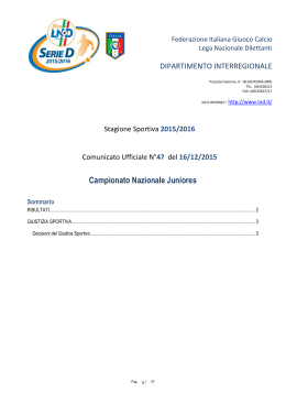 Campionato Nazionale Juniores