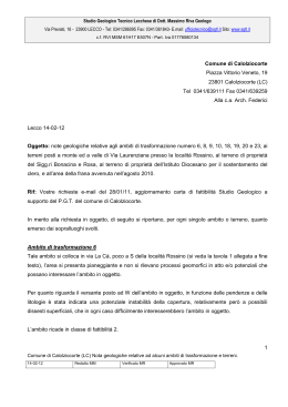 1 Comune di Calolziocorte Piazza Vittorio Veneto, 19 23801