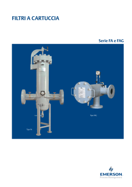 FILTRI A CARTUCCIA - Welcome to Emerson Process Management