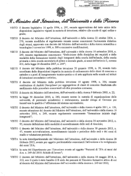DM n. 487 del 20 giugno 2014 - TFA