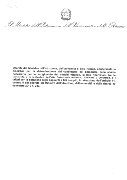 D.M. 8 novembre 2011