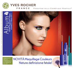 NOVIT&Agrave; Maquillage Couleurs Nature definizione fatale!