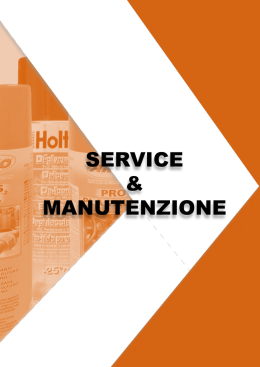 SERVICE & MANUTENZIONE