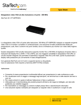 Sdoppiatore video VGA ad alta risoluzione a 8 porte