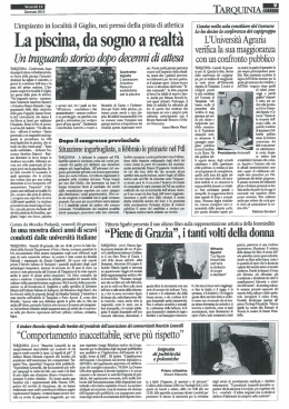 13 Gennaio 2012 - Per il bene di Tarquinia