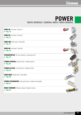 Listino Power - OMEGA FUSIBILI