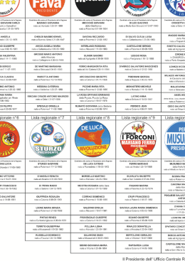 Manifesto dei Presidenti per l`elezione del 28 Ottobre 2012