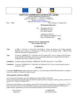 ISTITUTO COMPRENSIVO DI PIEVE DI CADORE