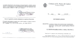 La presente determinazione viene trasmessa al Servizio finanziario