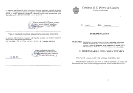 La presente determinazione viene trasmessa al Servizio finanziario