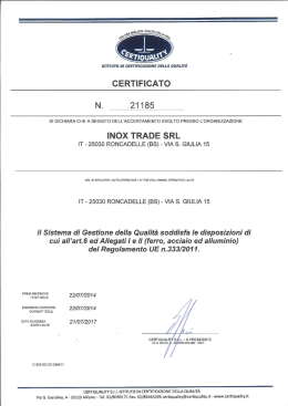 Certiquality InoxTrade