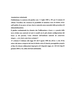 sdemanializzazione.