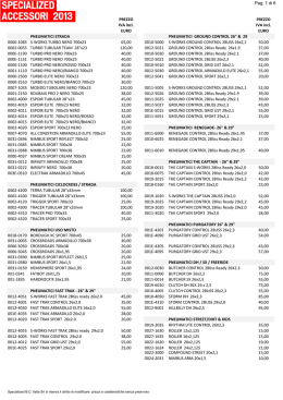Pag. 1 di 6 PREZZO PREZZO IVA incl. IVA incl