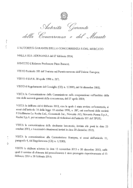 Provvedimento 27 febbraio 2014 AGCM - Sanzione