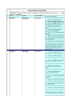 decoder e tv aggior 2011 10 MARZO
