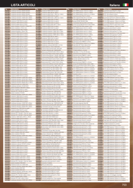 LIsTA ARTIcOLI Italiano