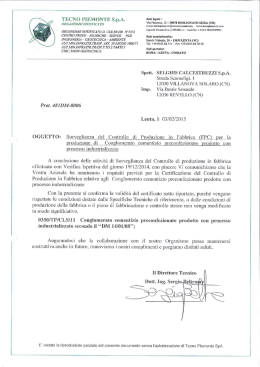 Mantenimento certificazione