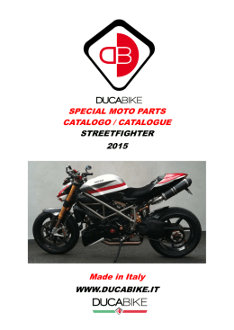 SPECIAL MOTO PARTS CATALOGO / CATALOGUE