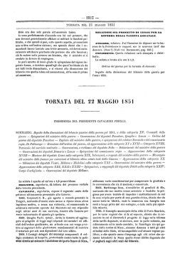 TORNATA DEL 22 MAGGIO 1851