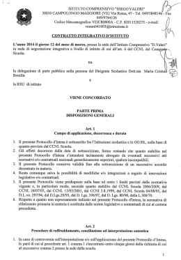 Contratto integrativo d`Istituto 12-03-2014