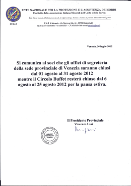 ós E.N.S. di Venezia - Via Gazzera Alta, 44