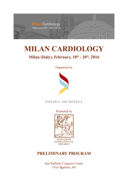 MILAN CARDIOLOGY - Ospedale San Raffaele