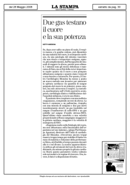 articolo - Centro Cardiologico Monzino
